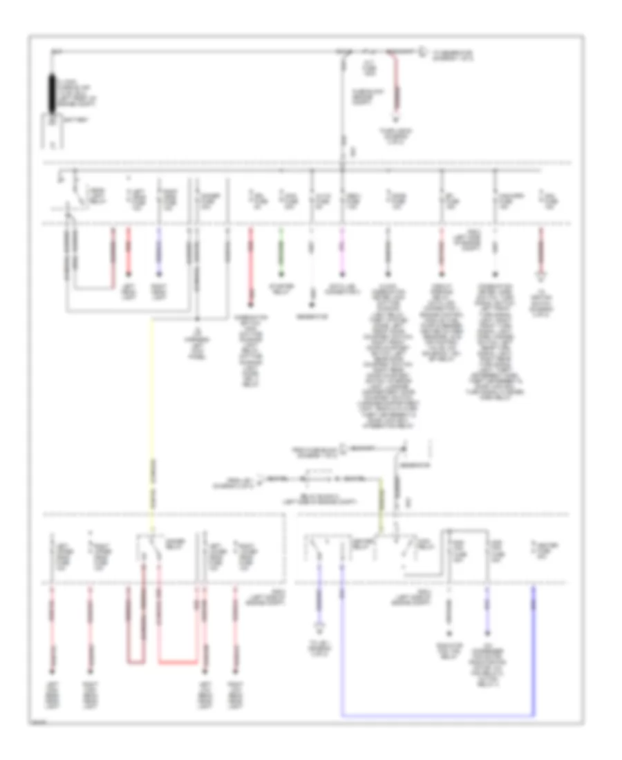 Power Distribution Wiring Diagram 1 of 2 for Toyota Tercel CE 1997