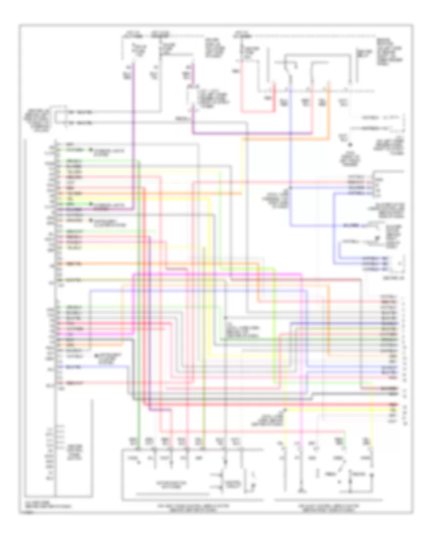 Automatic A C Wiring Diagram 1 of 2 for Toyota 4Runner SR5 2001