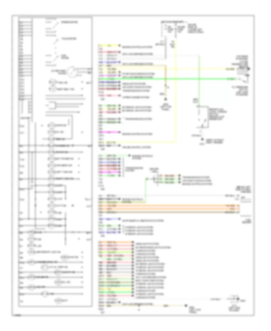 Instrument Cluster Wiring Diagram for Toyota 4Runner SR5 2001