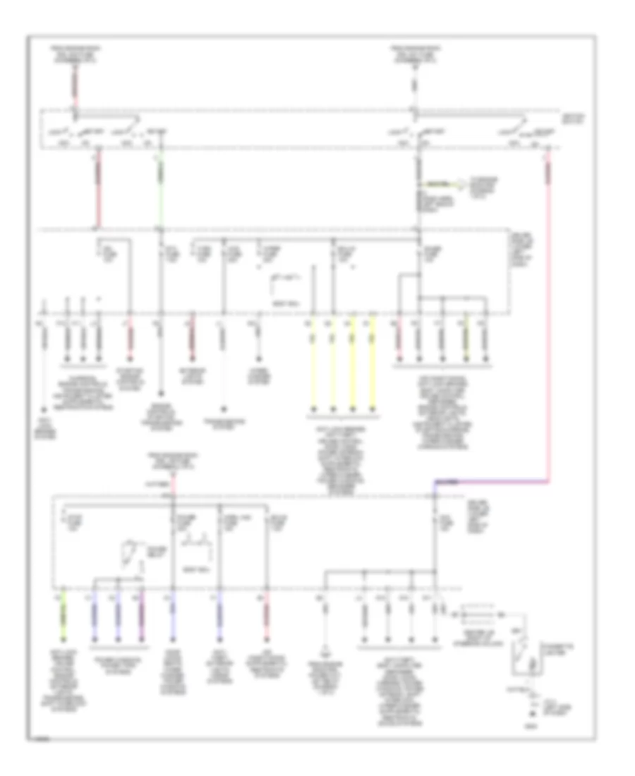 Power Distribution Wiring Diagram (2 of 2) for Toyota 4Runner SR5 2001