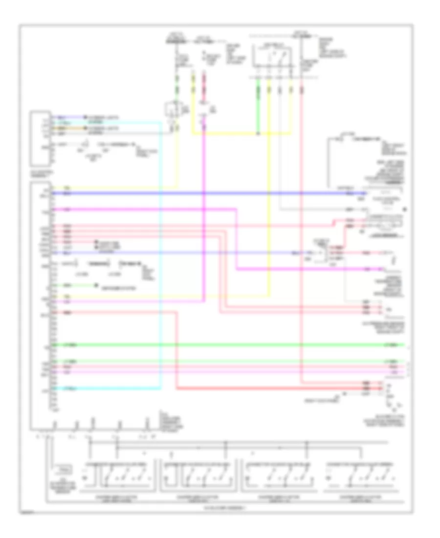 3.5L, Automatic AC Wiring Diagram (1 of 2) for Toyota Venza 2010