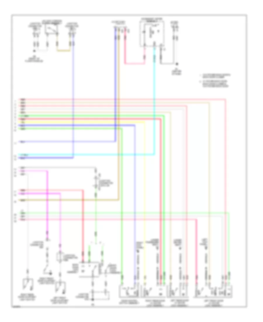Forced Entry Wiring Diagram, without Smart Key System (2 of 2) for Toyota Venza 2010