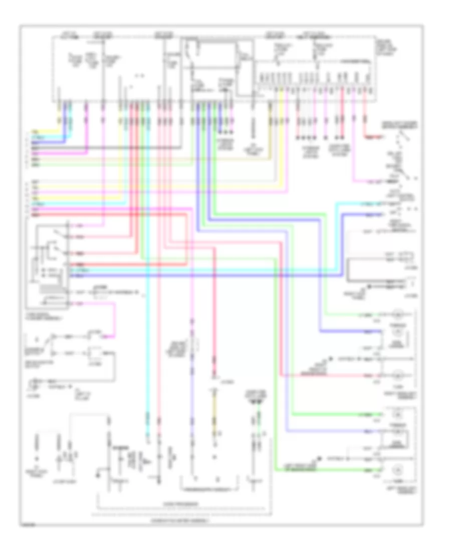 Exterior Lamps Wiring Diagram 2 of 2 for Toyota Venza 2010