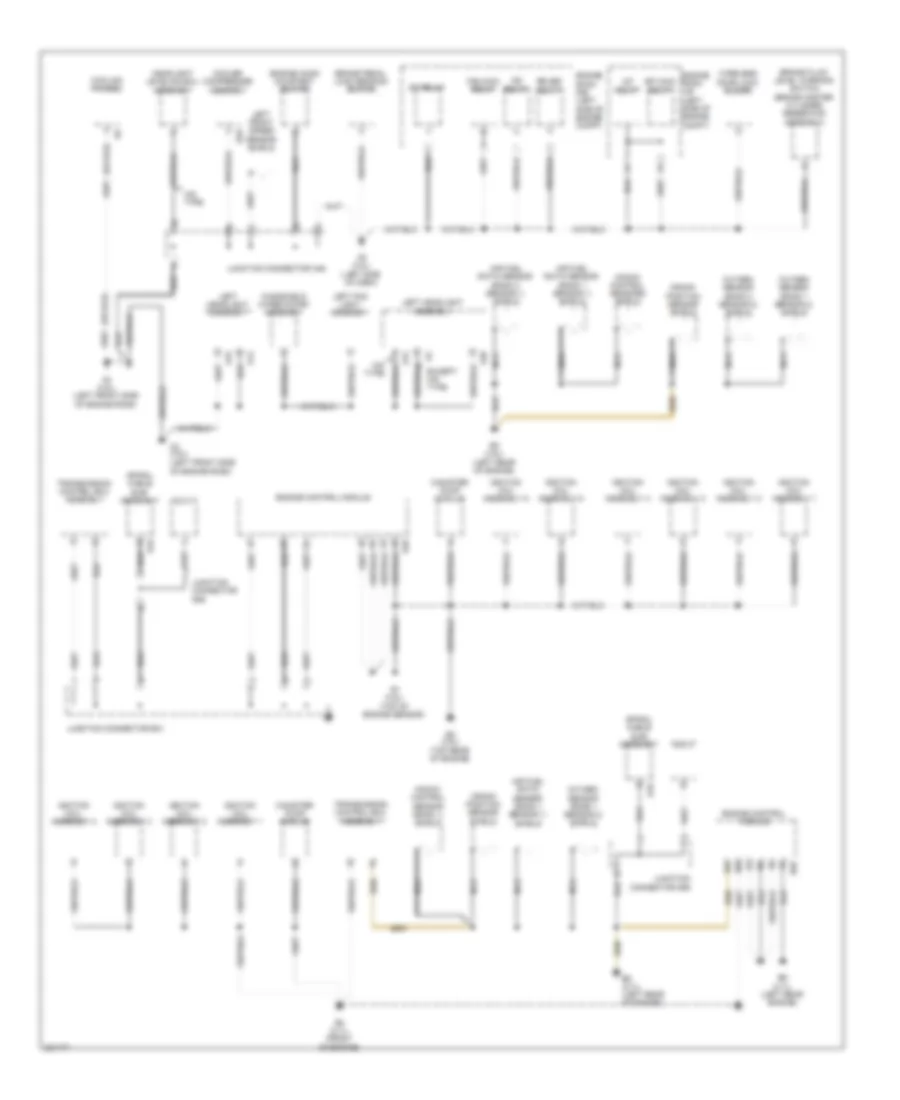 Ground Distribution Wiring Diagram 1 of 4 for Toyota Venza 2010