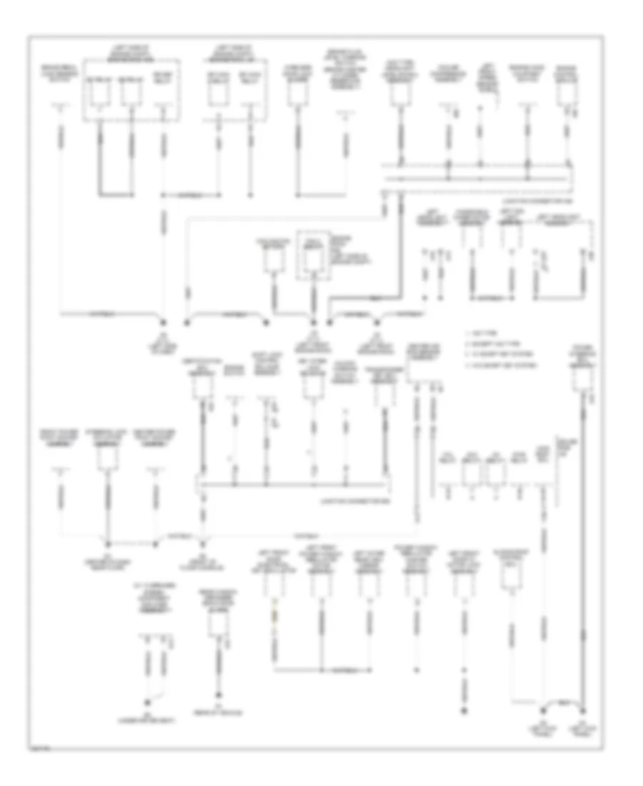 Ground Distribution Wiring Diagram 2 of 4 for Toyota Venza 2010