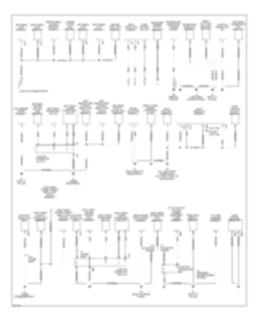 Ground Distribution Wiring Diagram 3 of 4 for Toyota Venza 2010