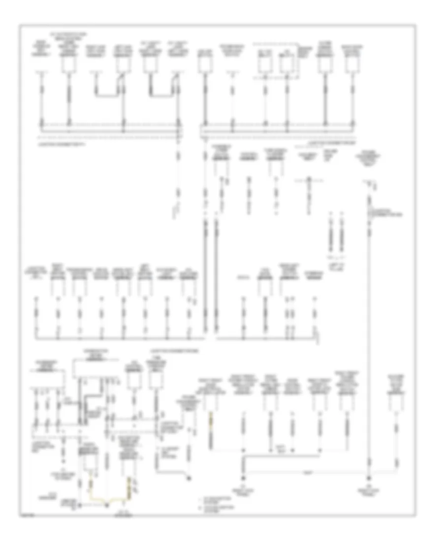 Ground Distribution Wiring Diagram 4 of 4 for Toyota Venza 2010