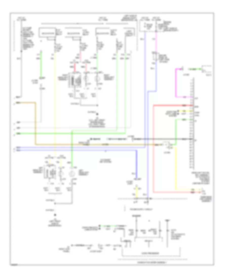 Headlamps Wiring Diagram 2 of 2 for Toyota Venza 2010
