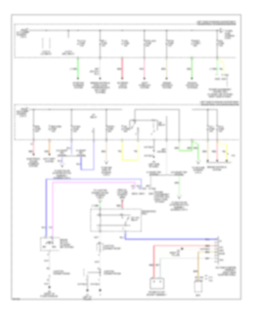 Power Distribution Wiring Diagram (2 of 4) for Toyota Venza 2010