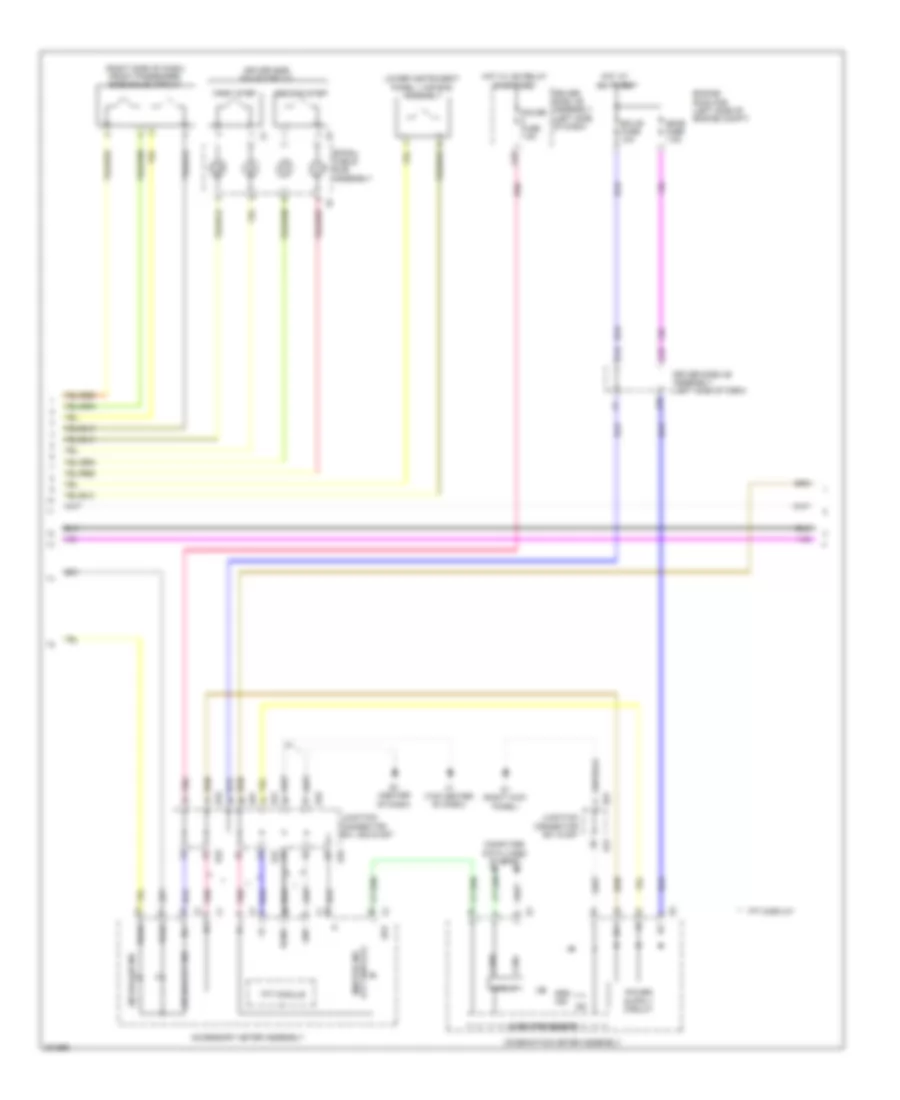 Supplemental Restraints Wiring Diagram 2 of 3 for Toyota Venza 2010