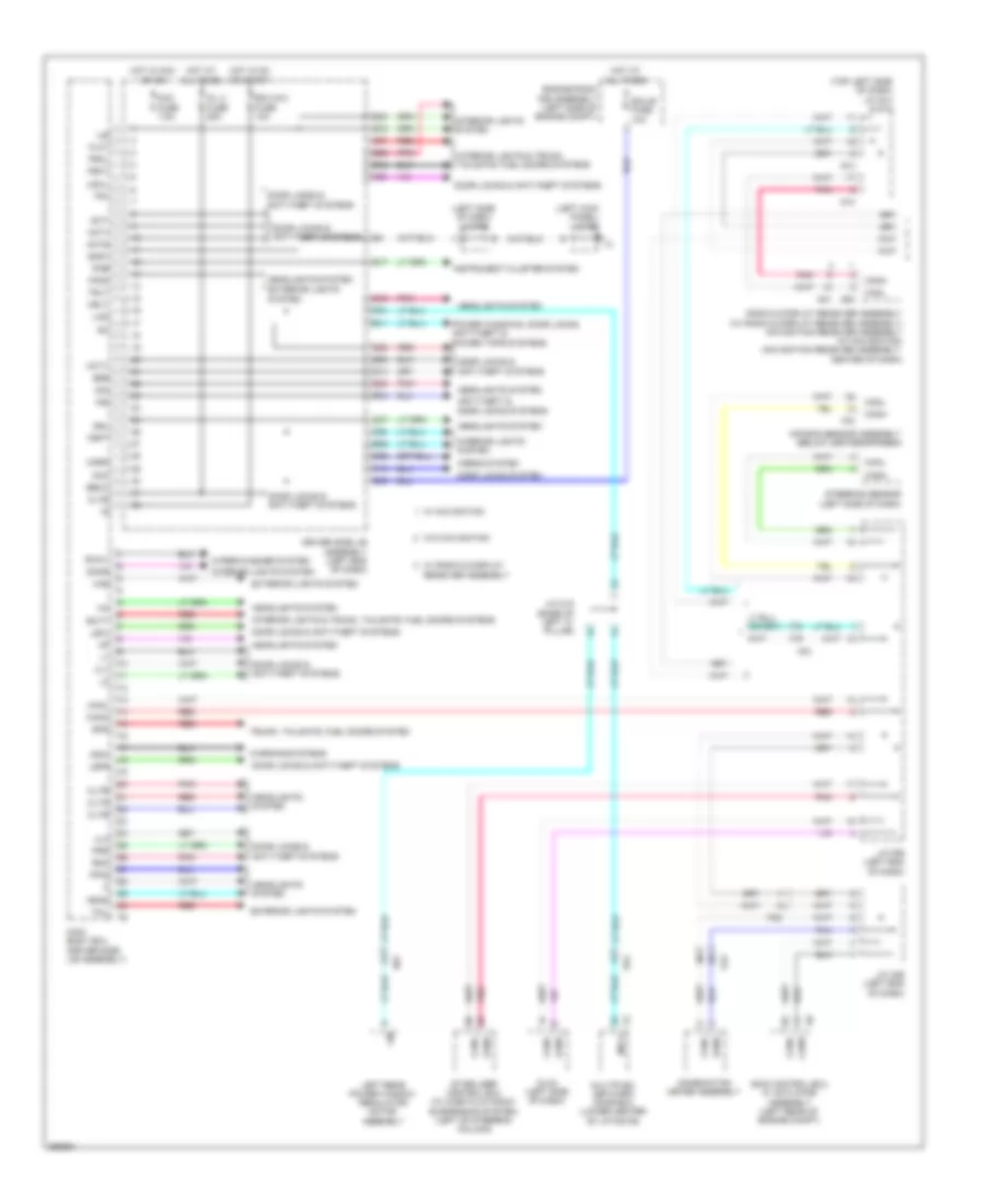 Body Control Modules Wiring Diagram 1 of 2 for Toyota 4Runner Limited 2013