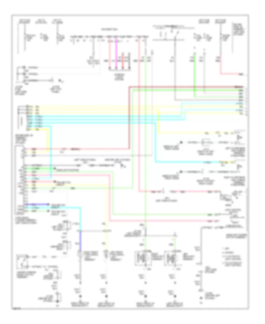 Exterior Lamps Wiring Diagram (1 of 2) for Toyota 4Runner Limited 2013