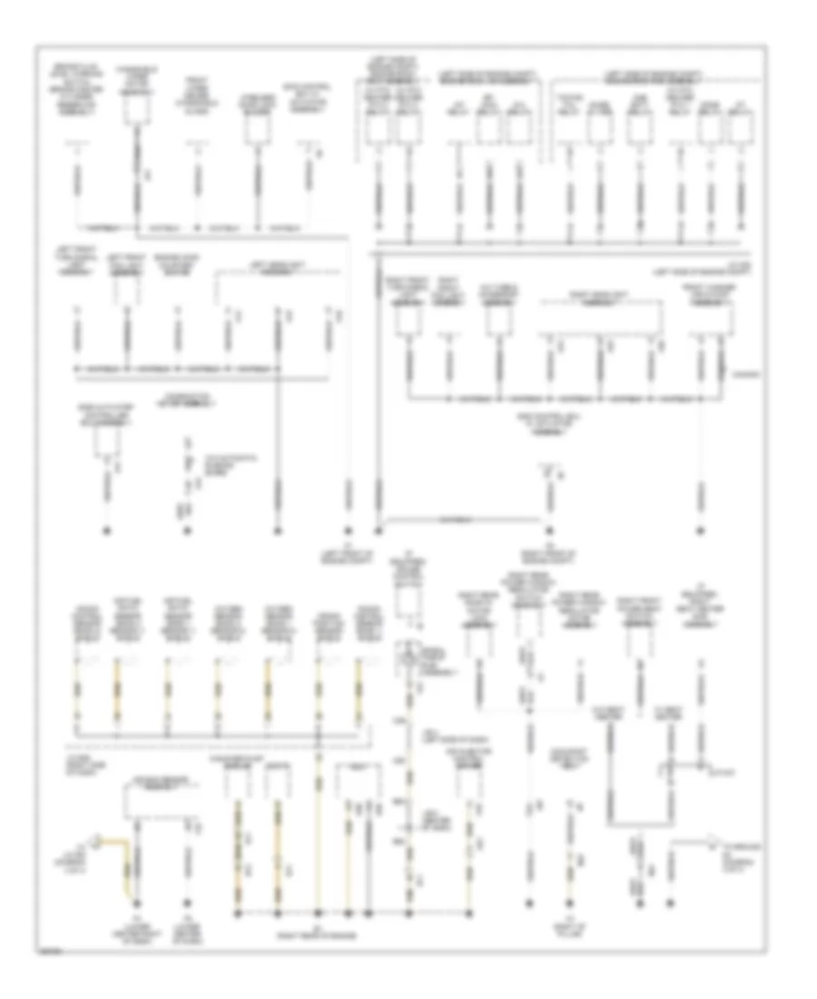 Ground Distribution Wiring Diagram 1 of 4 for Toyota 4Runner Limited 2013