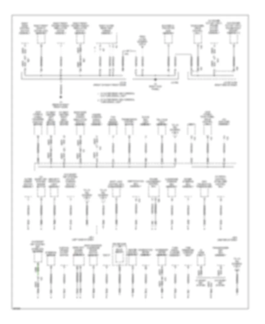 Ground Distribution Wiring Diagram 3 of 4 for Toyota 4Runner Limited 2013