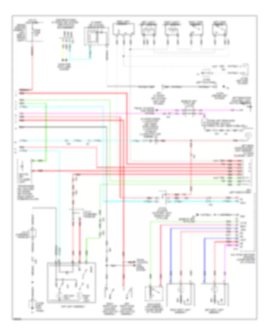 Courtesy Lamps Wiring Diagram 2 of 2 for Toyota 4Runner Limited 2013