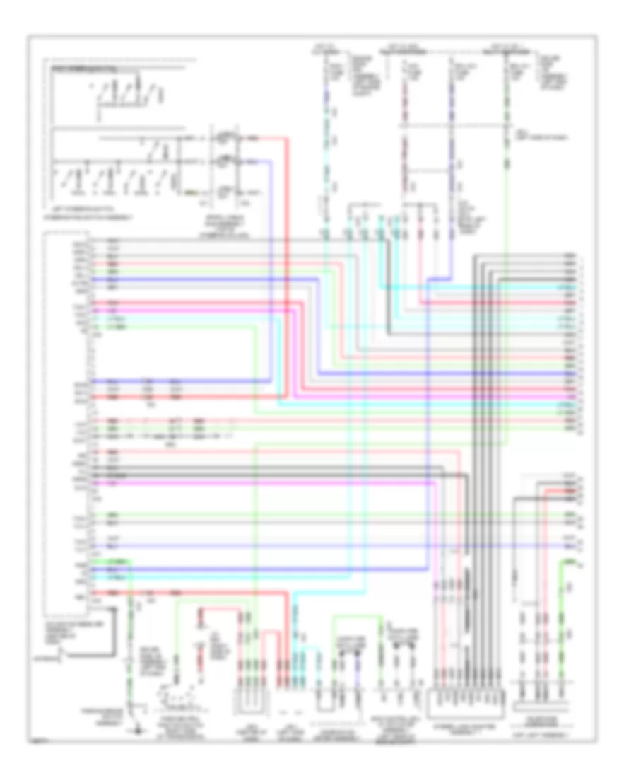 Navigation Wiring Diagram, with Separate Amplifier (1 of 3) for Toyota 4Runner Limited 2013