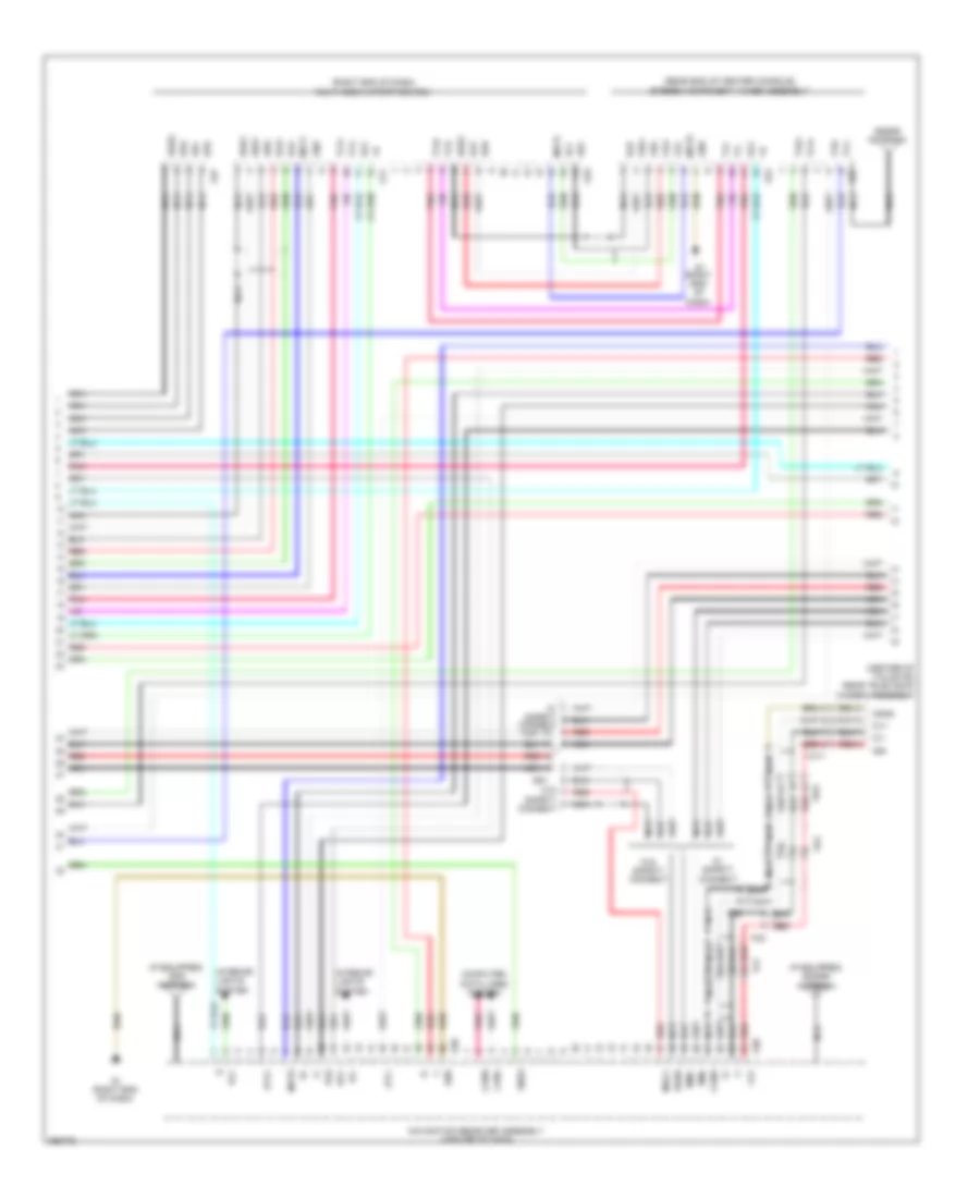 Navigation Wiring Diagram, with Separate Amplifier (2 of 3) for Toyota 4Runner Limited 2013