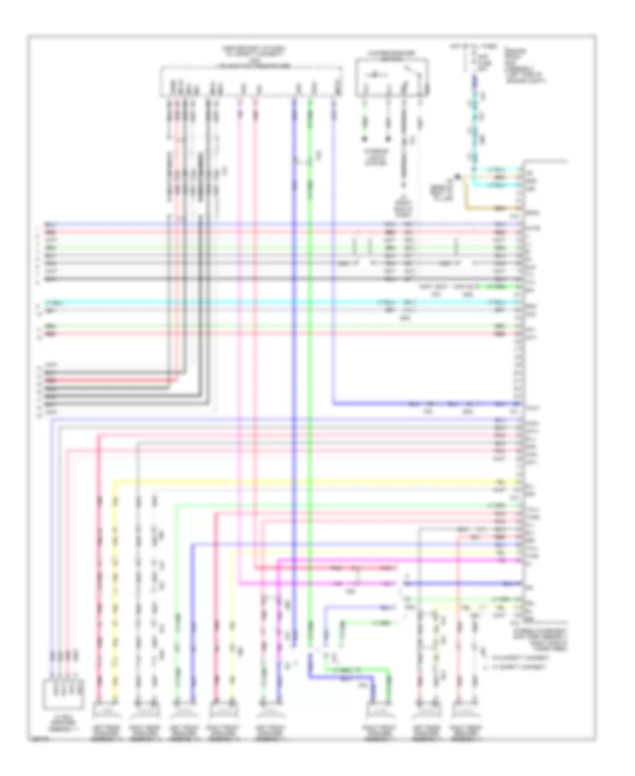 Navigation Wiring Diagram, with Separate Amplifier (3 of 3) for Toyota 4Runner Limited 2013