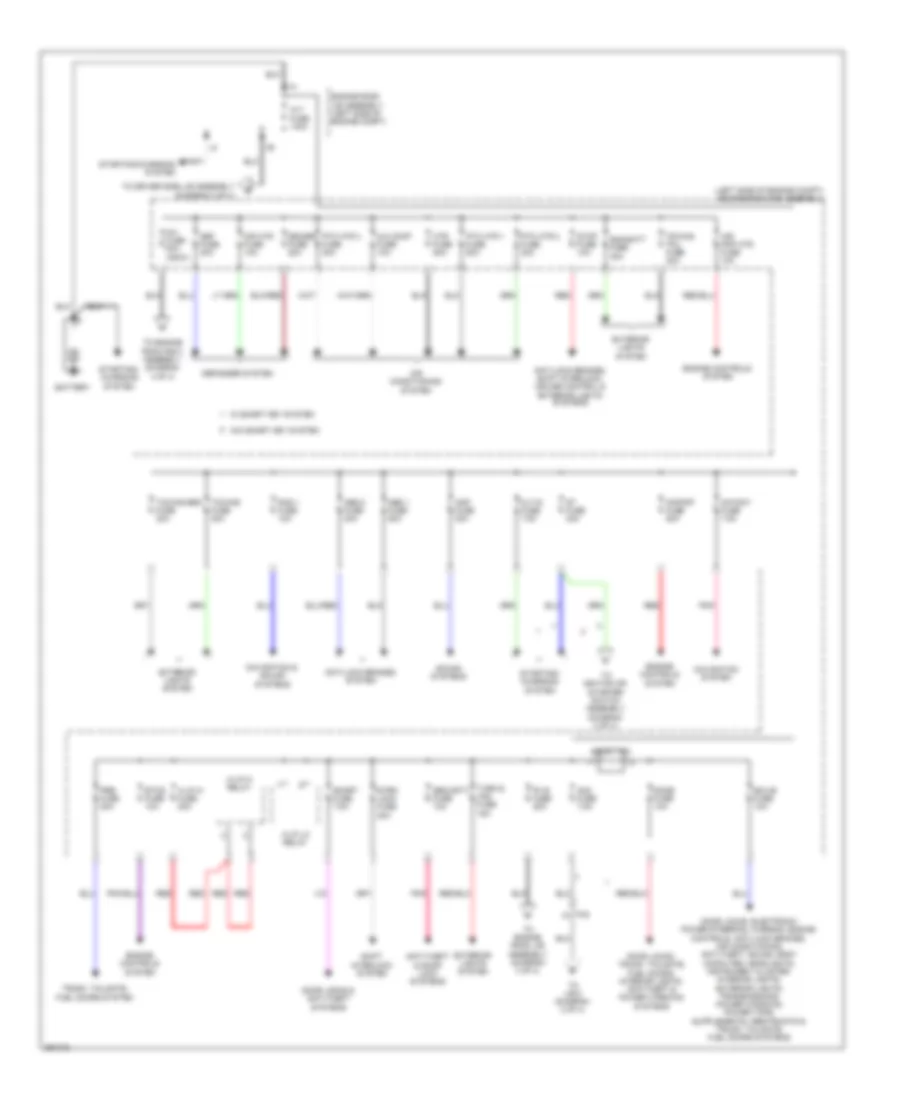 Power Distribution Wiring Diagram 1 of 4 for Toyota 4Runner Limited 2013