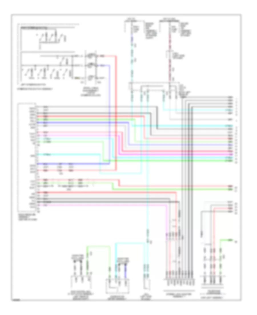 Radio Wiring Diagram without Navigation with Separate Amplifier 1 of 3 for Toyota 4Runner Limited 2013