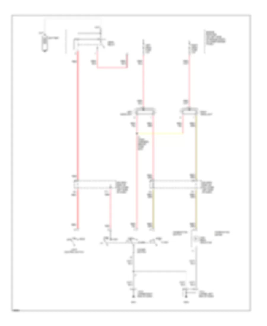 Headlight Wiring Diagram, without DRL for Toyota 4Runner 1998