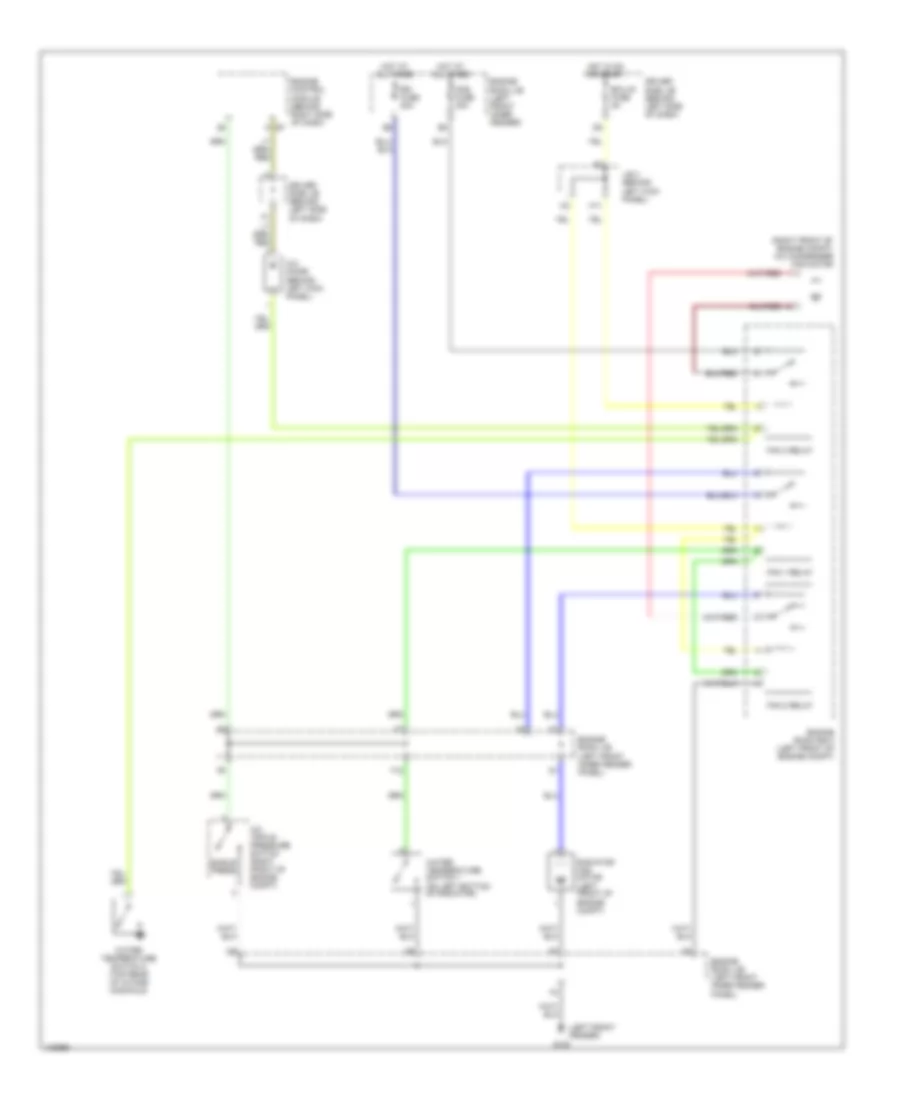 Cooling Fan Wiring Diagram for Toyota Avalon XL 2001