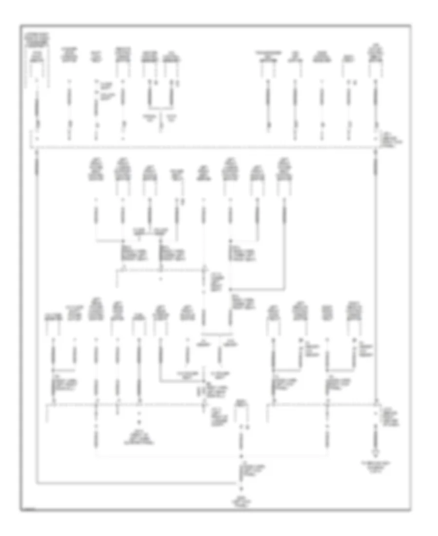 Ground Distribution Wiring Diagram (2 of 4) for Toyota Avalon XL 2001
