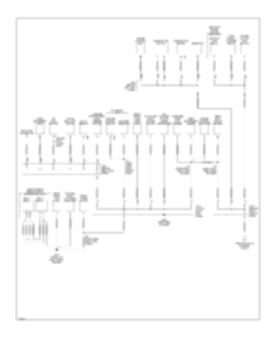 Ground Distribution Wiring Diagram 4 of 4 for Toyota Avalon XL 2001