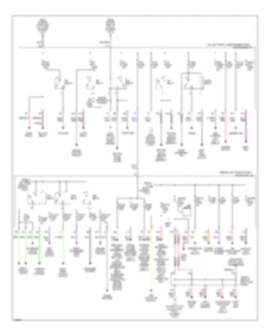 Power Distribution Wiring Diagram 2 of 3 for Toyota Avalon XL 2001