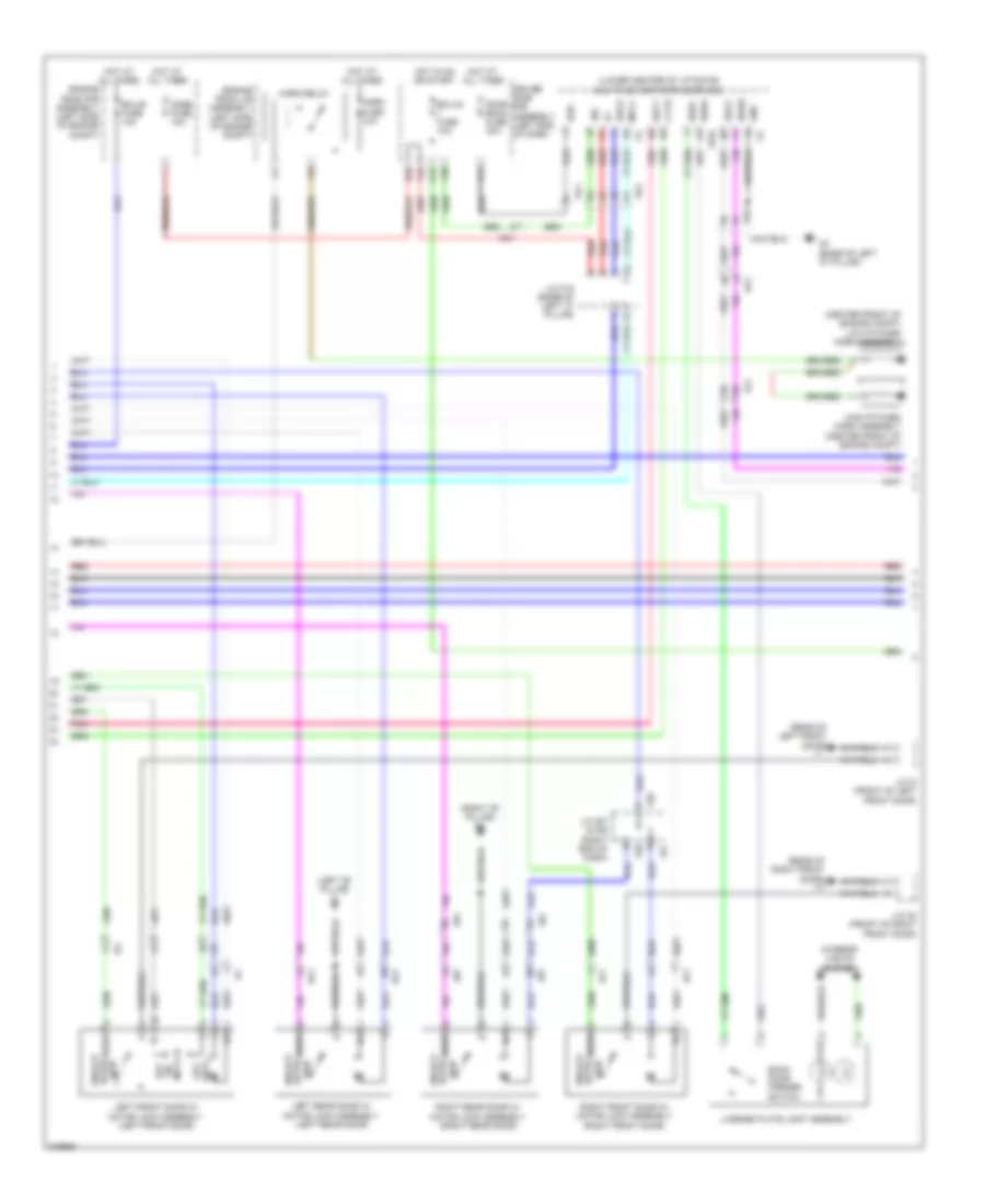 Forced Entry Wiring Diagram, with Smart Key System (2 of 5) for Toyota 4Runner Limited 2011