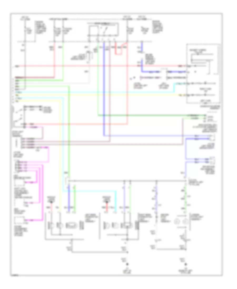 Exterior Lamps Wiring Diagram (2 of 2) for Toyota 4Runner Limited 2011