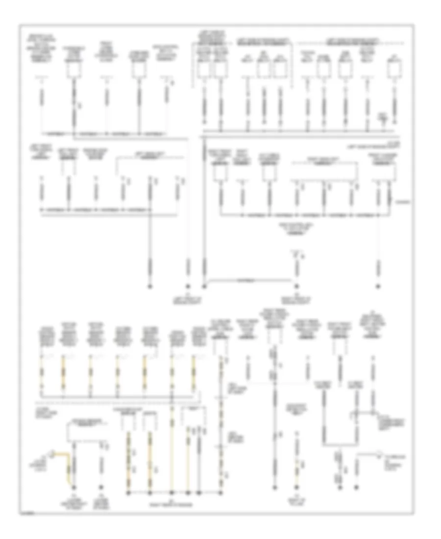 Ground Distribution Wiring Diagram 1 of 4 for Toyota 4Runner Limited 2011