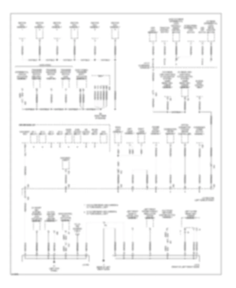 Ground Distribution Wiring Diagram 2 of 4 for Toyota 4Runner Limited 2011