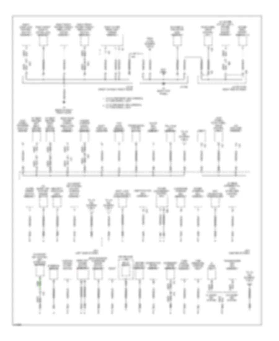 Ground Distribution Wiring Diagram (3 of 4) for Toyota 4Runner Limited 2011