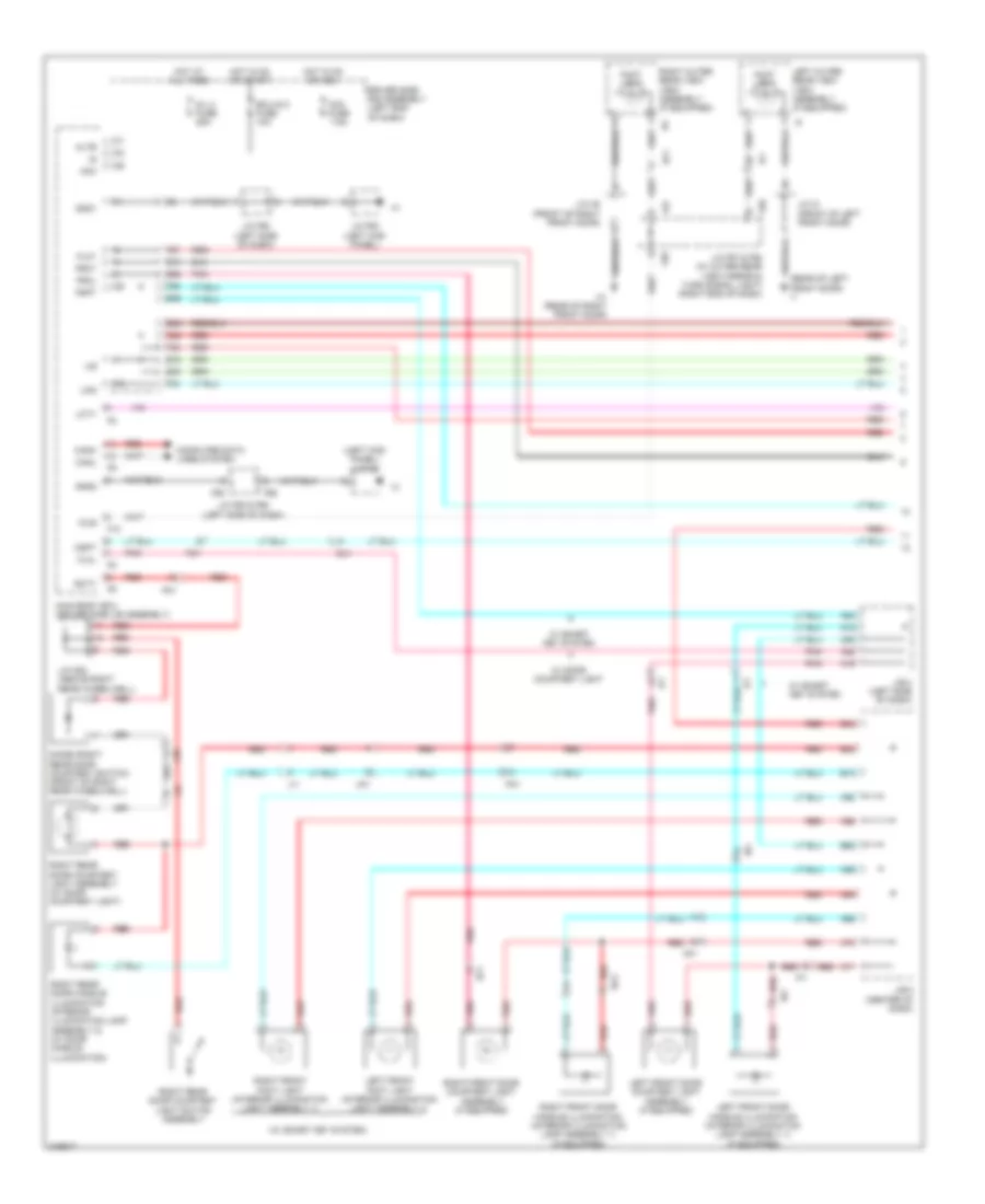 Courtesy Lamps Wiring Diagram 1 of 2 for Toyota 4Runner Limited 2011