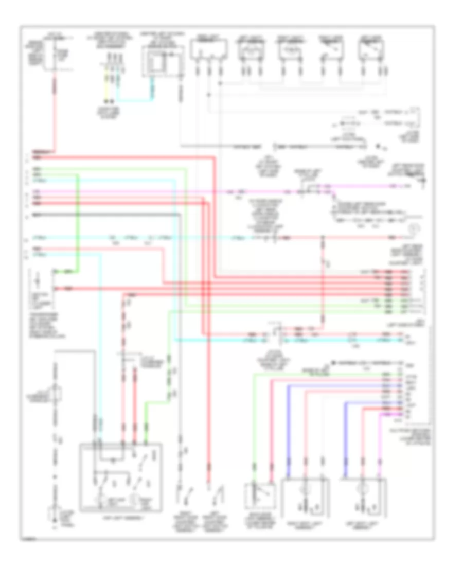 Courtesy Lamps Wiring Diagram 2 of 2 for Toyota 4Runner Limited 2011