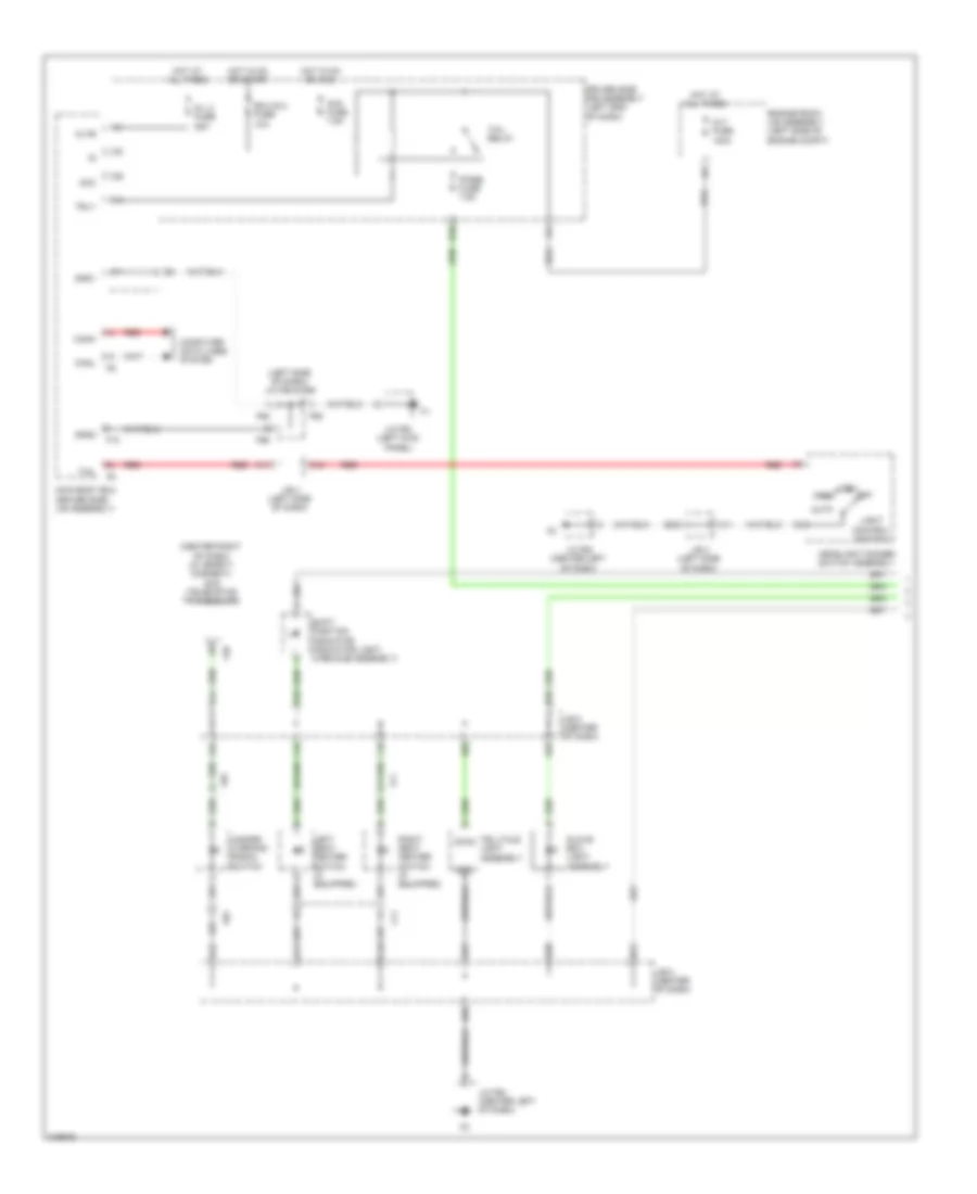Instrument Illumination Wiring Diagram 1 of 2 for Toyota 4Runner Limited 2011