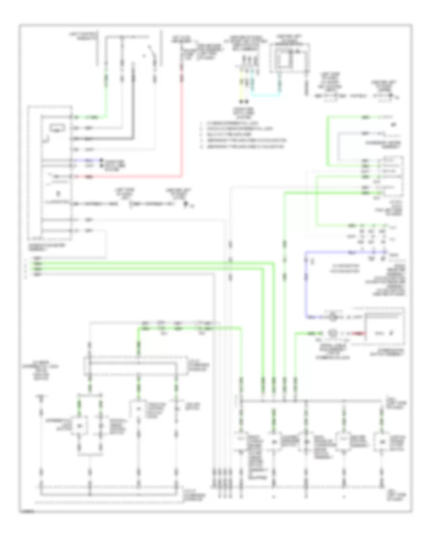 Instrument Illumination Wiring Diagram 2 of 2 for Toyota 4Runner Limited 2011