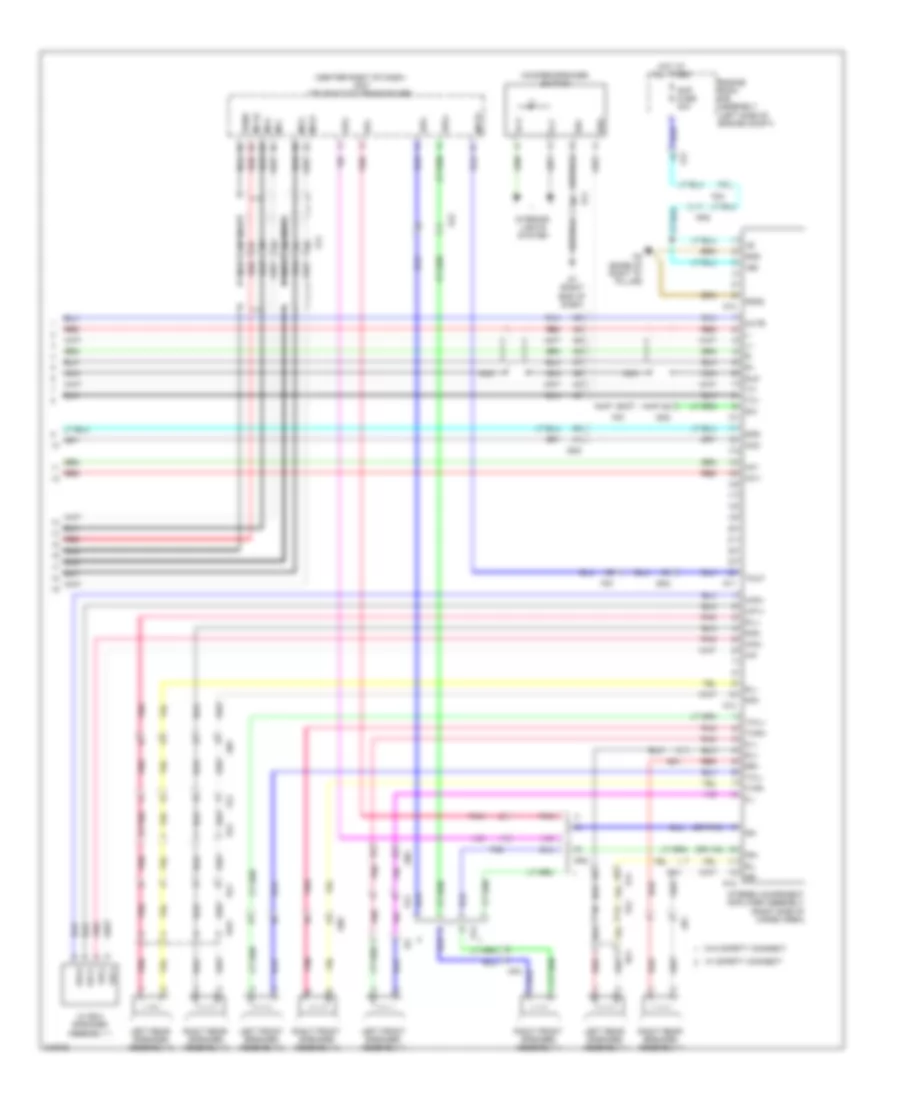 Navigation Wiring Diagram 3 of 3 for Toyota 4Runner Limited 2011