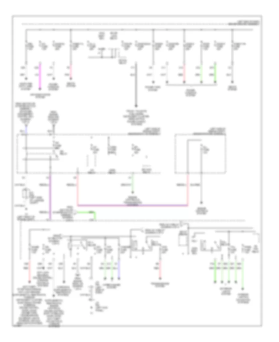 Power Distribution Wiring Diagram (3 of 4) for Toyota 4Runner Limited 2011