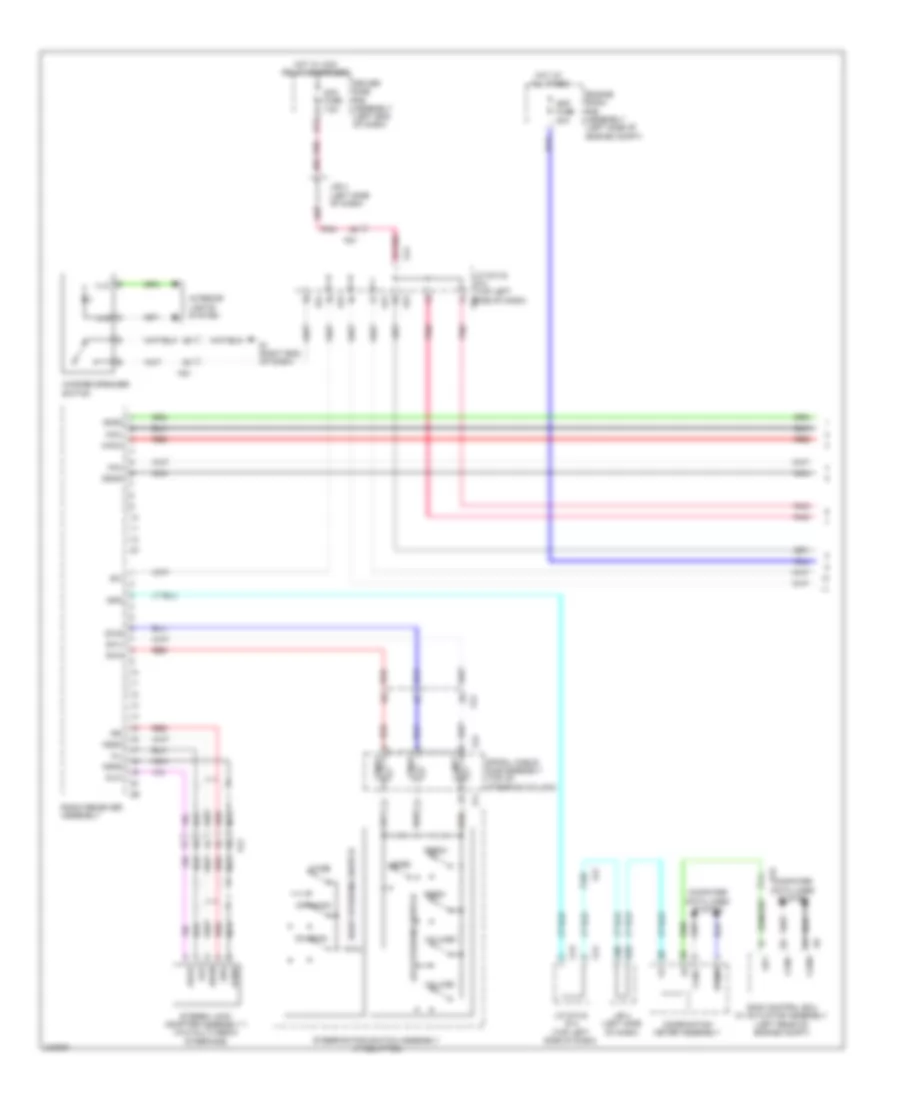 Radio Wiring Diagram with Built in Amplifier 1 of 2 for Toyota 4Runner Limited 2011