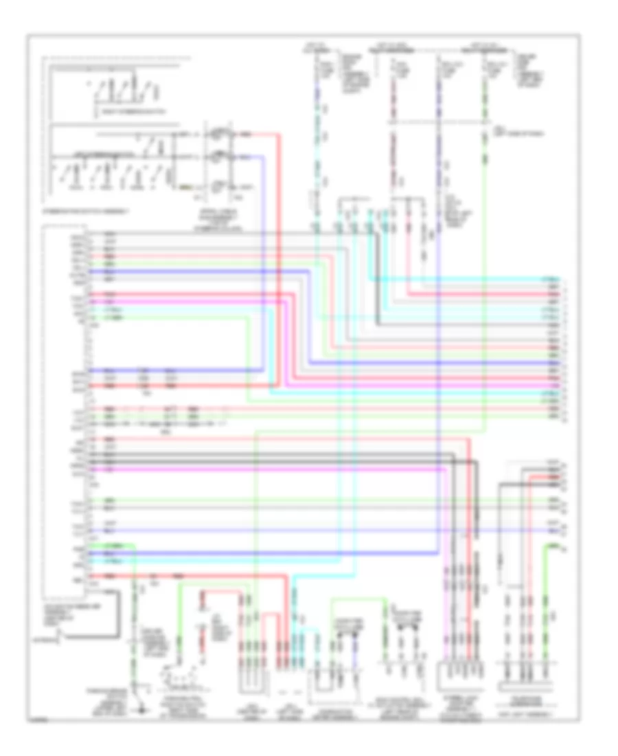 Radio Wiring Diagram, with Navigation with Separate Amplifier (1 of 3) for Toyota 4Runner Limited 2011