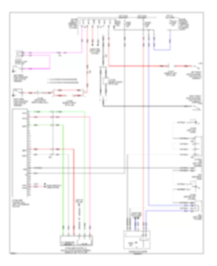Electronic Suspension Wiring Diagram for Toyota 4Runner SR5 2013