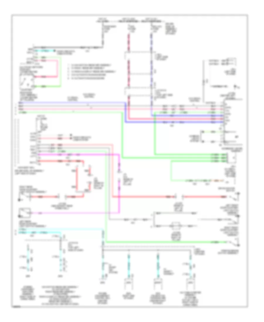 Instrument Cluster Wiring Diagram 2 of 2 for Toyota 4Runner SR5 2013