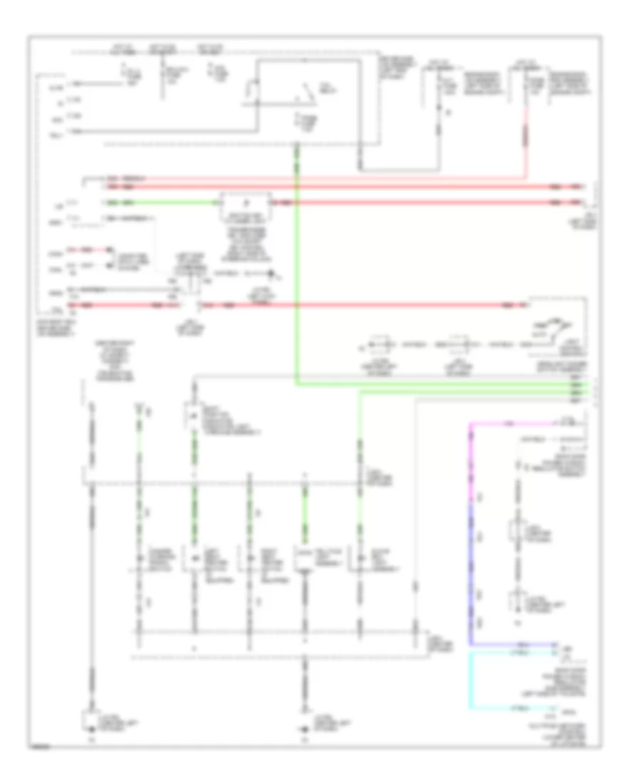 Instrument Illumination Wiring Diagram 1 of 2 for Toyota 4Runner SR5 2013