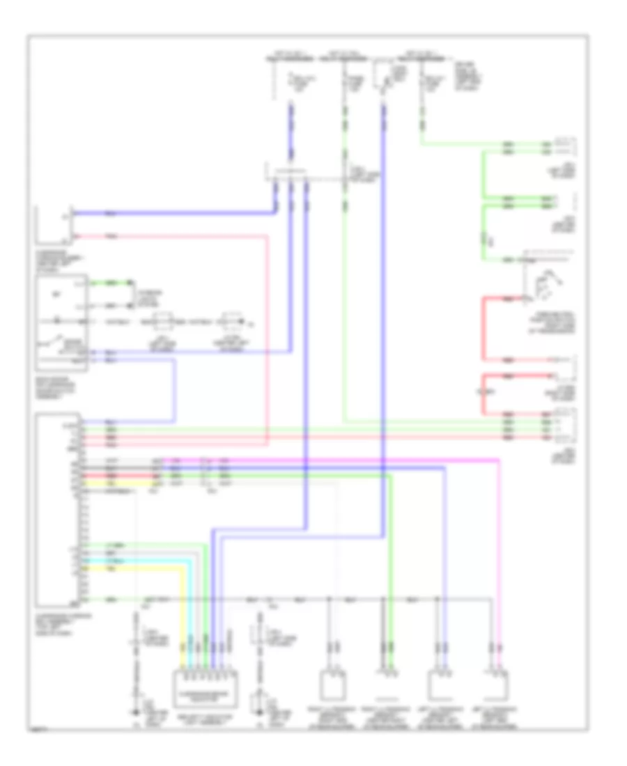 Parking Assistant Wiring Diagram for Toyota 4Runner SR5 2013