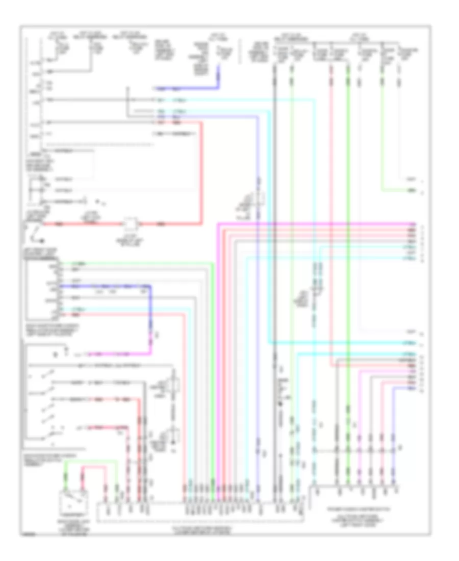Power Windows Wiring Diagram 1 of 2 for Toyota 4Runner SR5 2013