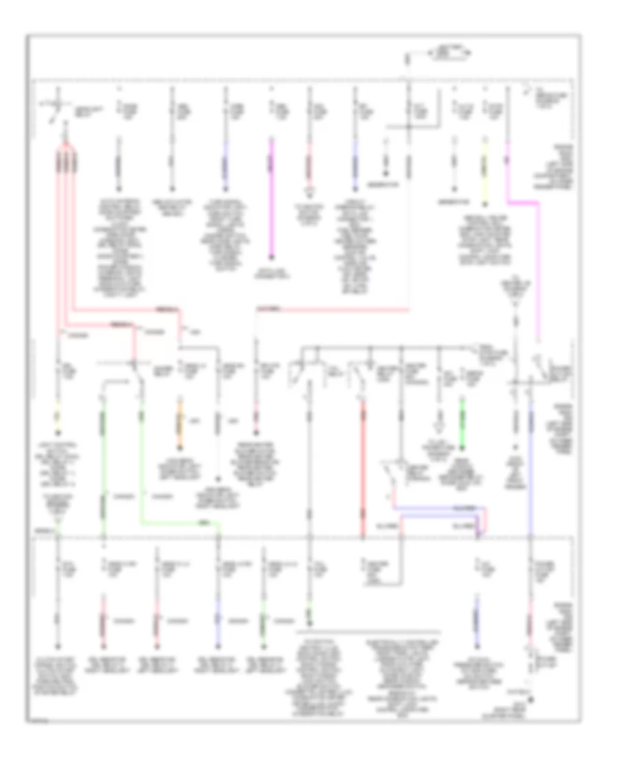 Power Distribution Wiring Diagram 1 of 2 for Toyota 4Runner Limited 1998