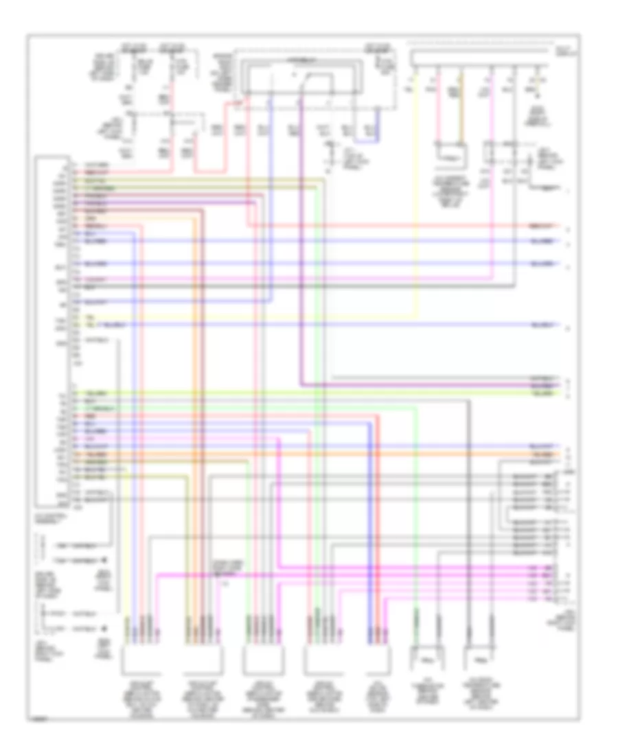 Automatic A C Wiring Diagram 1 of 2 for Toyota Avalon XLS 2001