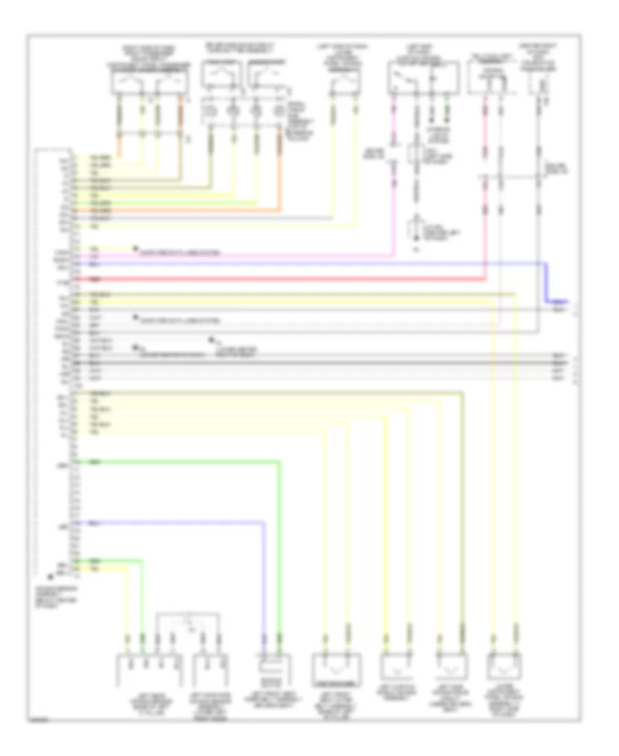 Supplemental Restraints Wiring Diagram 1 of 3 for Toyota 4Runner Trail 2013